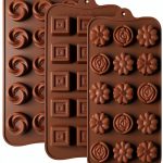 Puyeipt Silicone Chocolate Molds BPA Free 4 Piece Set-0