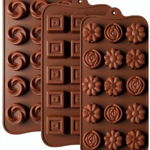 Puyeipt Silicone Chocolate Molds BPA Free 4 Piece Set-0