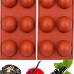 BAKER DEPOT Silicone Chocolate Molds Large Semi Sphere 2-0