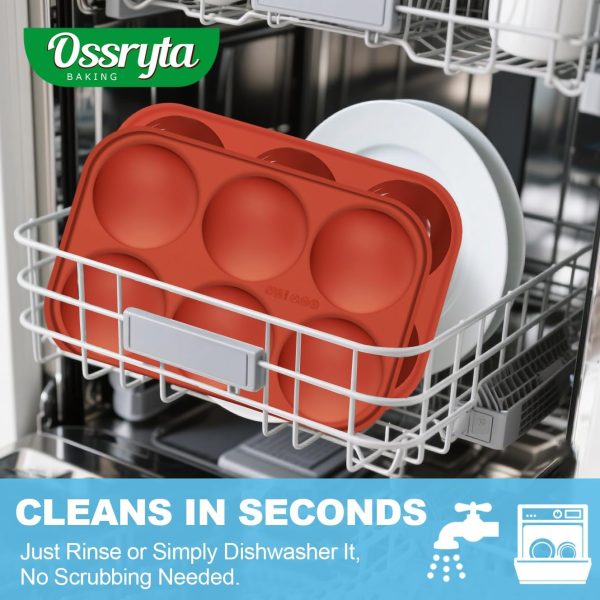 Ossryta Silicone Chocolate Molds Semi Sphere Paw Bone-4