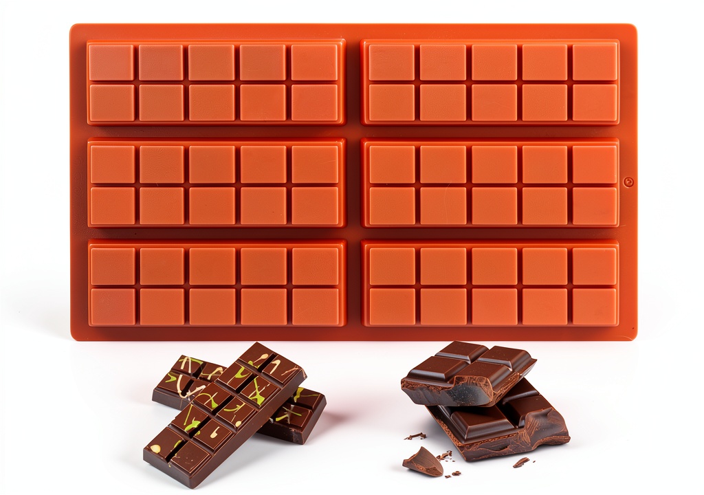 Doilomand Chocolate Molds set displayed on kitchen counter