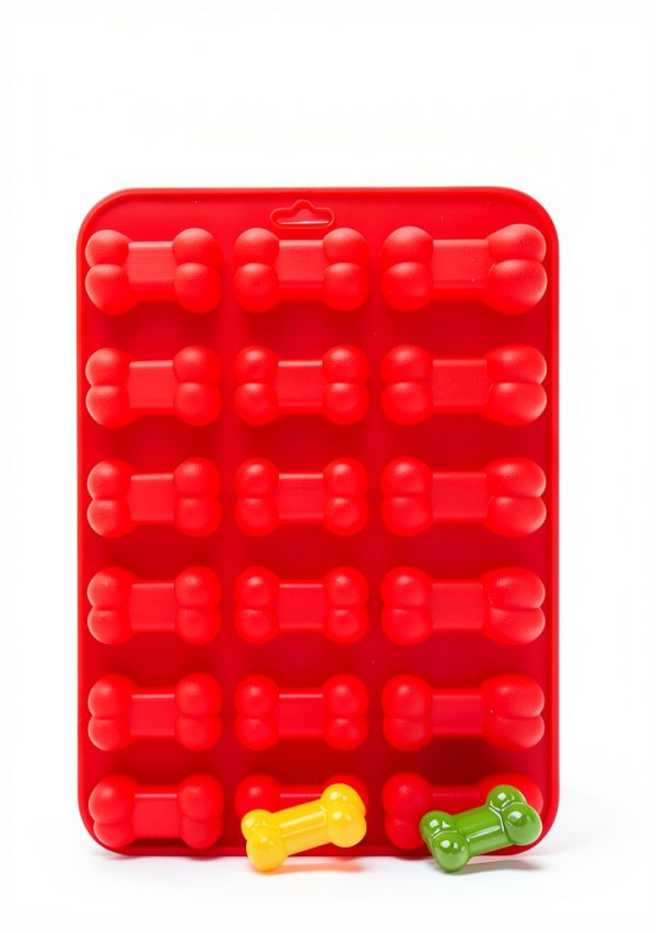 Winerming Silicone Chocolate Molds Paw Bone Design BPA Free-0