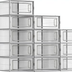 SONGMICS Transparent Shoe Box Set Modern Design-0