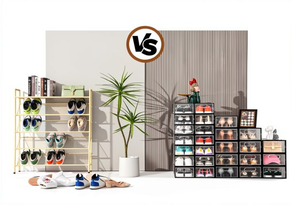 Clemate Clear Shoe Boxes Transparent Stackable Magnetic-4