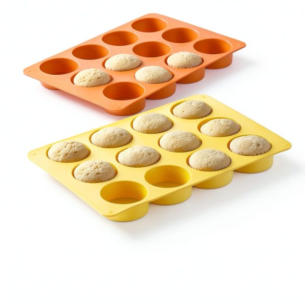 Ohola Silicone Chocolate Molds BPA Free Orange Yellow-2