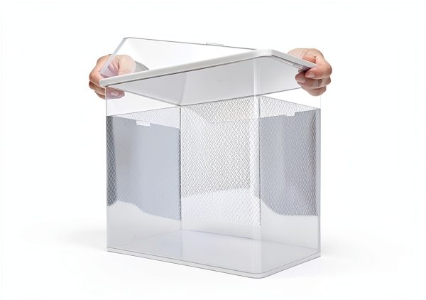 Seseno Shoe Storage Box Foldable Stackable Clear Plastic-4