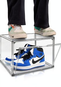 EDS FAM Clear Shoe Boxes Stackable Transparent Storage-0