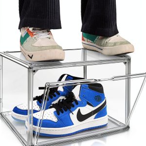EDS FAM Clear Shoe Boxes Stackable Transparent Storage-0