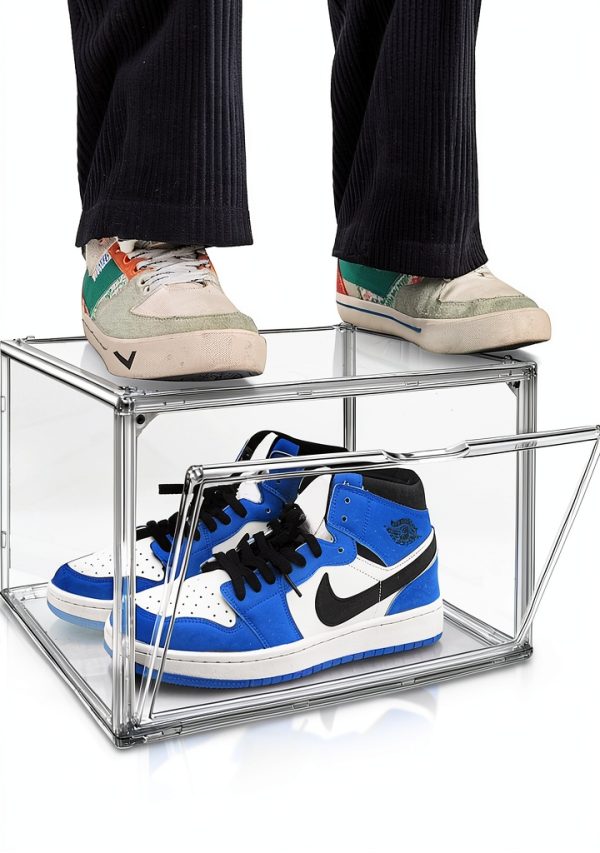 EDS FAM Clear Shoe Boxes Stackable Transparent Storage-0
