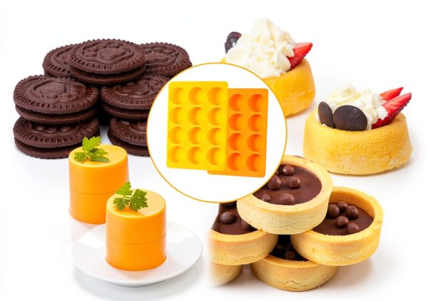 Ohola Silicone Chocolate Molds BPA Free Orange Yellow-3