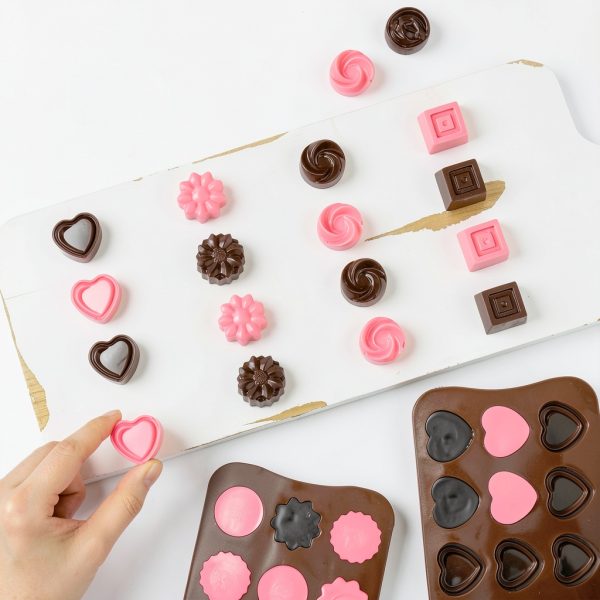 Puyeipt Silicone Chocolate Molds BPA Free 4 Piece Set-4