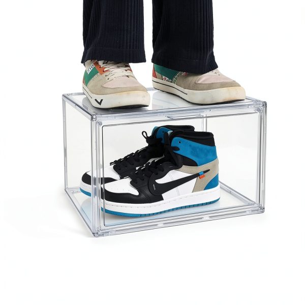 EDS FAM Clear Shoe Boxes Stackable Transparent Storage-5