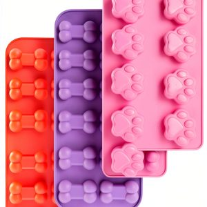 Chocolate Molds homEdge Silicone BPA Free Pet Paw Bone-0
