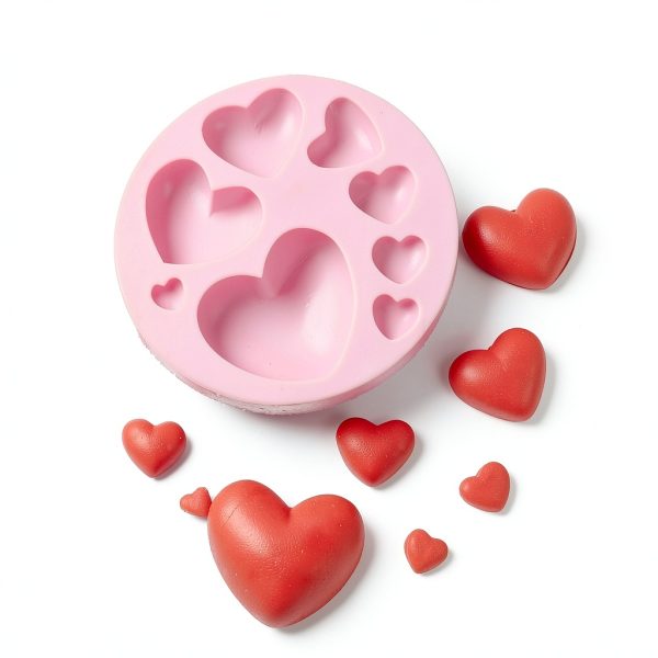 Heart Silicone Molds JEWMIA Chocolate Craft Baking Tools-5