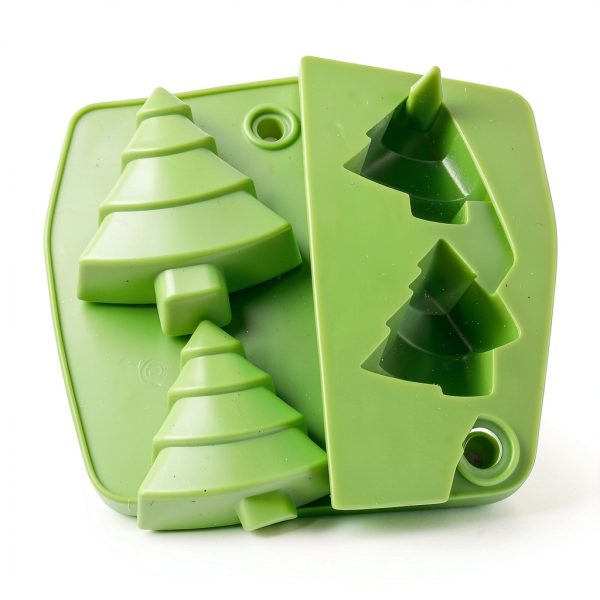 Yabber Christmas Tree Silicone Chocolate Molds Baking-1