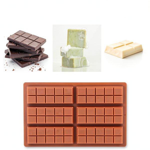 Doilomand Chocolate Molds BPA Free Silicone 6 Piece Set-4