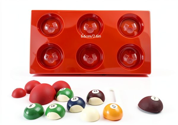 BAKER DEPOT Silicone Chocolate Molds Large Semi Sphere 2-1