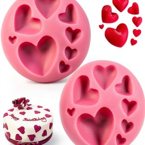 Heart Silicone Molds JEWMIA Chocolate Craft Baking Tools-0
