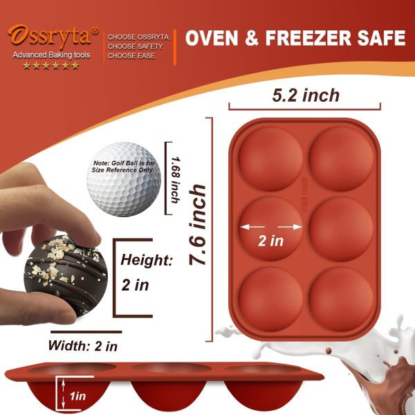 Ossryta Silicone Chocolate Molds Semi Sphere Paw Bone-5