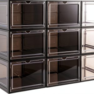Attelite Clear Shoe Boxes Stackable Transparent Magnetic-0