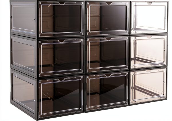 Attelite Clear Shoe Boxes Stackable Transparent Magnetic-0