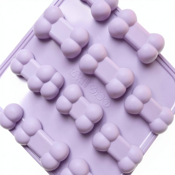 Chocolate Molds homEdge Silicone BPA Free Pet Paw Bone-4
