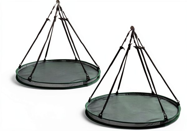 Bird Seed Catcher 30 Inch Large Round Hoop Platform by hhhlsl Brown-0