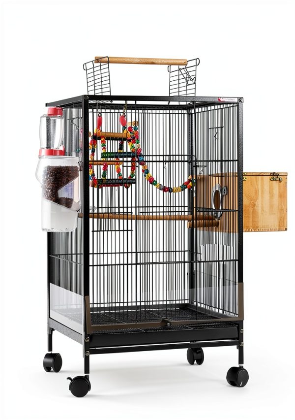 Bird Cage Seed Catcher Guard Hperu Transparent PVC 4-Piece Set-1