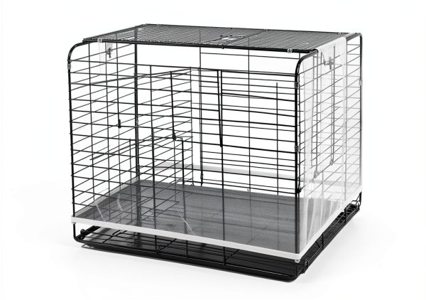 Bird Cage Seed Catcher XL Adjustable White Nylon Mesh Cover by-6