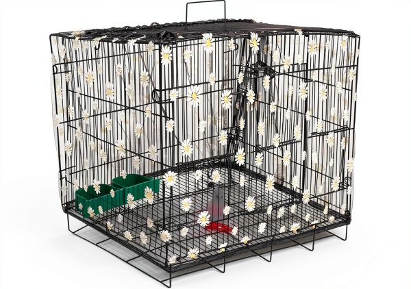 Adjustable Bird Cage Net Cover Birdcage Seed Feather Catcher Soft Skirt Guard Birdcage Nylon Mesh Netting forParrot Enclosures, Prevent Scatter and Mess (Black 86.6 x 14.17 Inch/ 220x 36 cm)-0