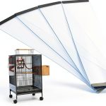 Bird Cage Seed Catcher Guard Transparent PVC Mess-Free Pineeseatile-0