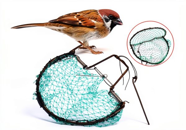 Bird Pigeon Trap Jauarta Live Net 30cm Steel Frame Poly Mesh-7