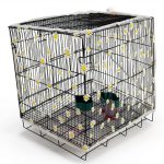 Adjustable Bird Cage Net Cover Birdcage Seed Feather Catcher Soft Skirt Guard Birdcage Nylon Mesh Netting forParrot Enclosures, Prevent Scatter and Mess (White 86.6 x 14.17 Inch/ 220x 36 cm)-0