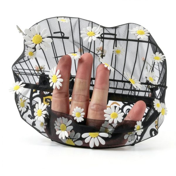 Adjustable Bird Cage Net Cover Birdcage Seed Feather Catcher Soft Skirt Guard Birdcage Nylon Mesh Netting forParrot Enclosures, Prevent Scatter and Mess (Black 86.6 x 14.17 Inch/ 220x 36 cm)-5