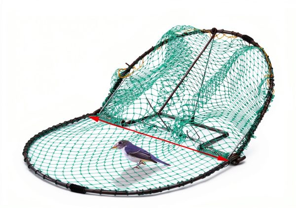 Bird Pigeon Trap Jauarta Live Net 30cm Steel Frame Poly Mesh-1