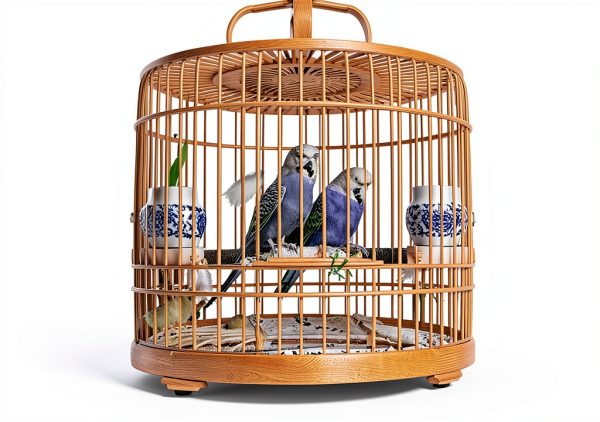 TIESOME 2Pcs Universal Bird Cage Seed Catcher, Seed Catcher Guard Net Cover Adjustable Soft Airy Nylon Mesh Net Skirt Seed Guard for Parrot Parakeet Macaw African Round Square Cages (Black)-4
