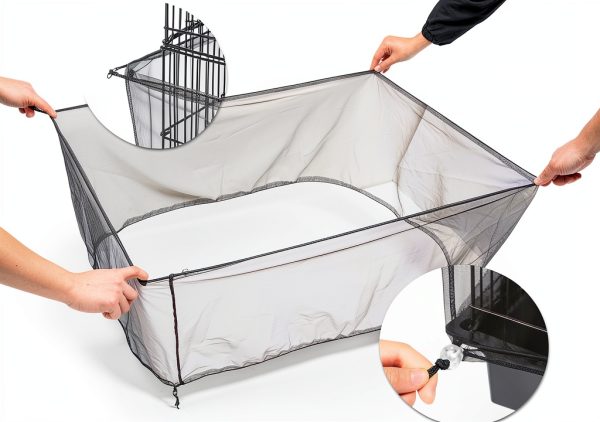 Bird Cage Netting Seed Catcher KFPPLXQ Large Mesh Skirt 118in-4
