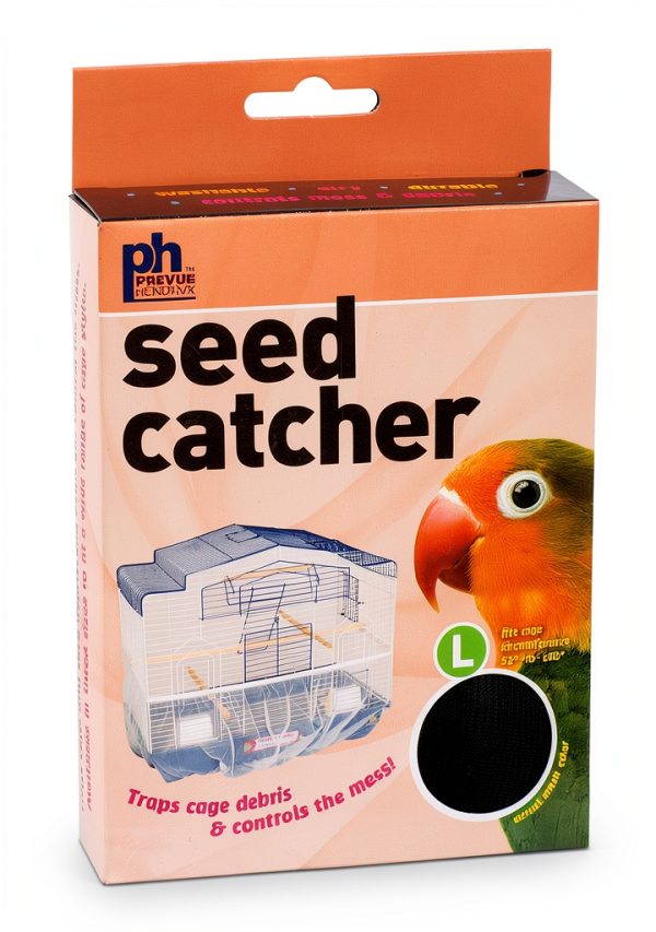 Prevue Pet Products 822B Mesh Bird Seed Catcher, Black, Large/13-0
