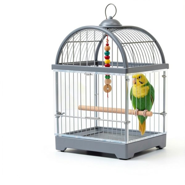 Large Bird Cage Net, Universal Adjustable Bird Cage Covers Mesh Polyester Birds Cages Seed Catcher Parakeet Cages Liners Birds Cagees Accessories for Birdcage Parakeet Parrot Enclosures (White)-5