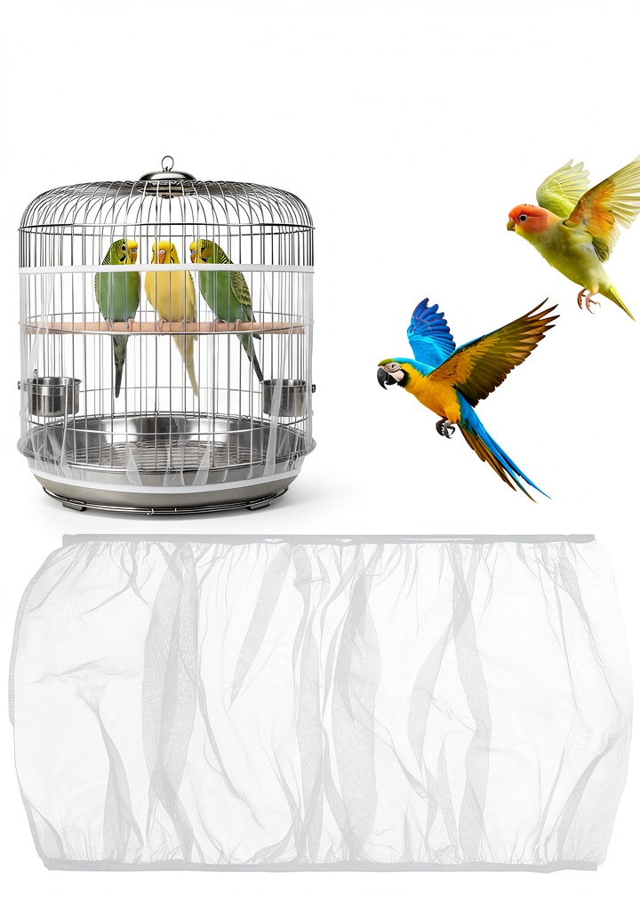 white bird cage net