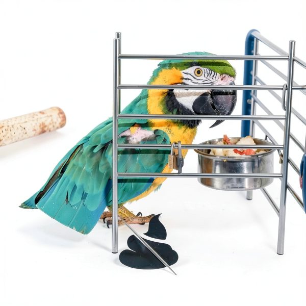 Shappy 2 Pieces Adjustable Bird Cage Seed Catcher Birdcage Cover Nylon Mesh Netting Soft Skirt Guard for Parrot Parakeet Macaw Round Square Cage(78 x 14.6 Inch in Circumference and Width,White, Black)-4