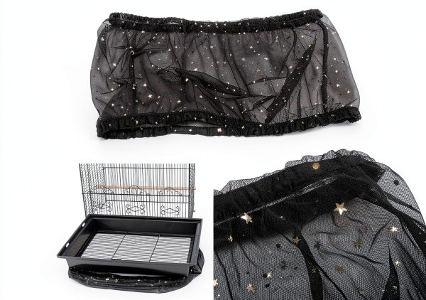 Bonaweite Large Mesh Bird Seed Catcher - 29.5" Cage Guard-4