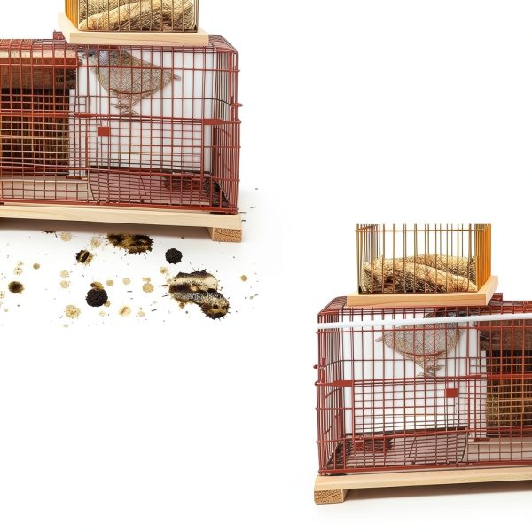 White Bird Cage Seed Catcher by Trinkrittey Adjustable Guard for Cages-3