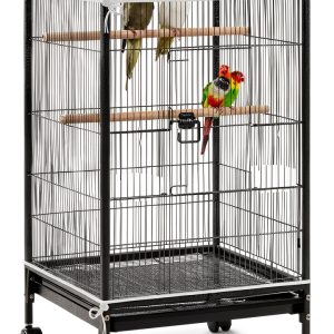 Large Bird Cage Seed Catcher, 31 x 118 inches Adjustable Large Bird Cage Cover Elastic Band Mesh Cages Cover Skirt Nylon Mesh for Parakeet Parrot Cages-0