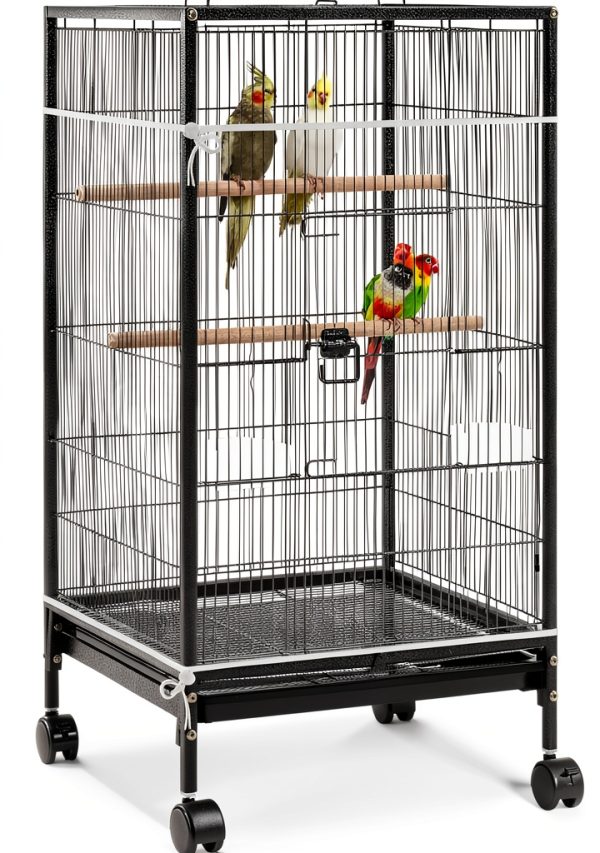 Large Bird Cage Seed Catcher, 31 x 118 inches Adjustable Large Bird Cage Cover Elastic Band Mesh Cages Cover Skirt Nylon Mesh for Parakeet Parrot Cages-0