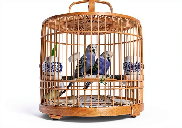 Tucnoeu Large Bird Cage Seed Catcher Net Cover Black Nylon 118x31in-5