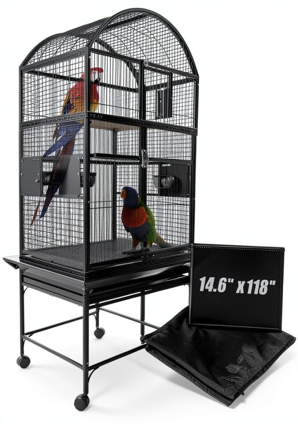 Bird Cage Netting Seed Catcher KFPPLXQ Large Mesh Skirt 118in-0