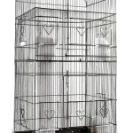 Bonaweite Large Mesh Bird Seed Catcher - 29.5" Cage Guard-0