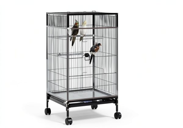 Large Bird Cage Seed Catcher, 31 x 118 inches Adjustable Large Bird Cage Cover Elastic Band Mesh Cages Cover Skirt Nylon Mesh for Parakeet Parrot Cages-2