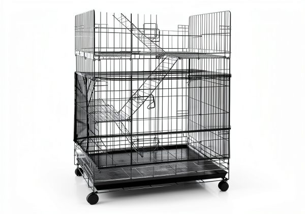 Bird Cage Seed Catcher, Adjustable Bird Cage Cover Soft Nylon Mesh Skirt, Parrot Birdcage Net,Ventilate Dustproof Cover for Parrot Parakeet Macaw African (Black)-3